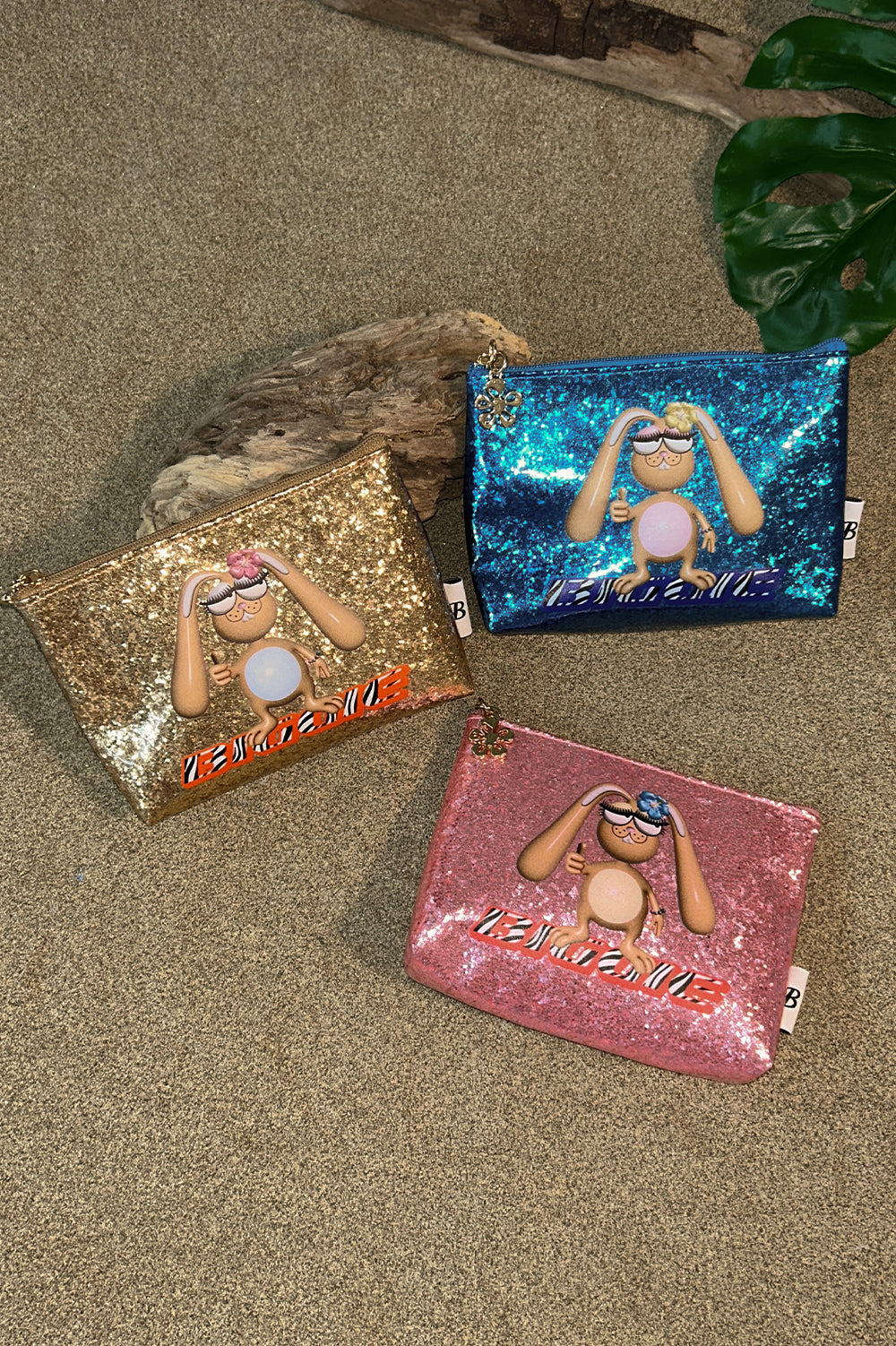 GAL BIGGIE GLITTER POUCH