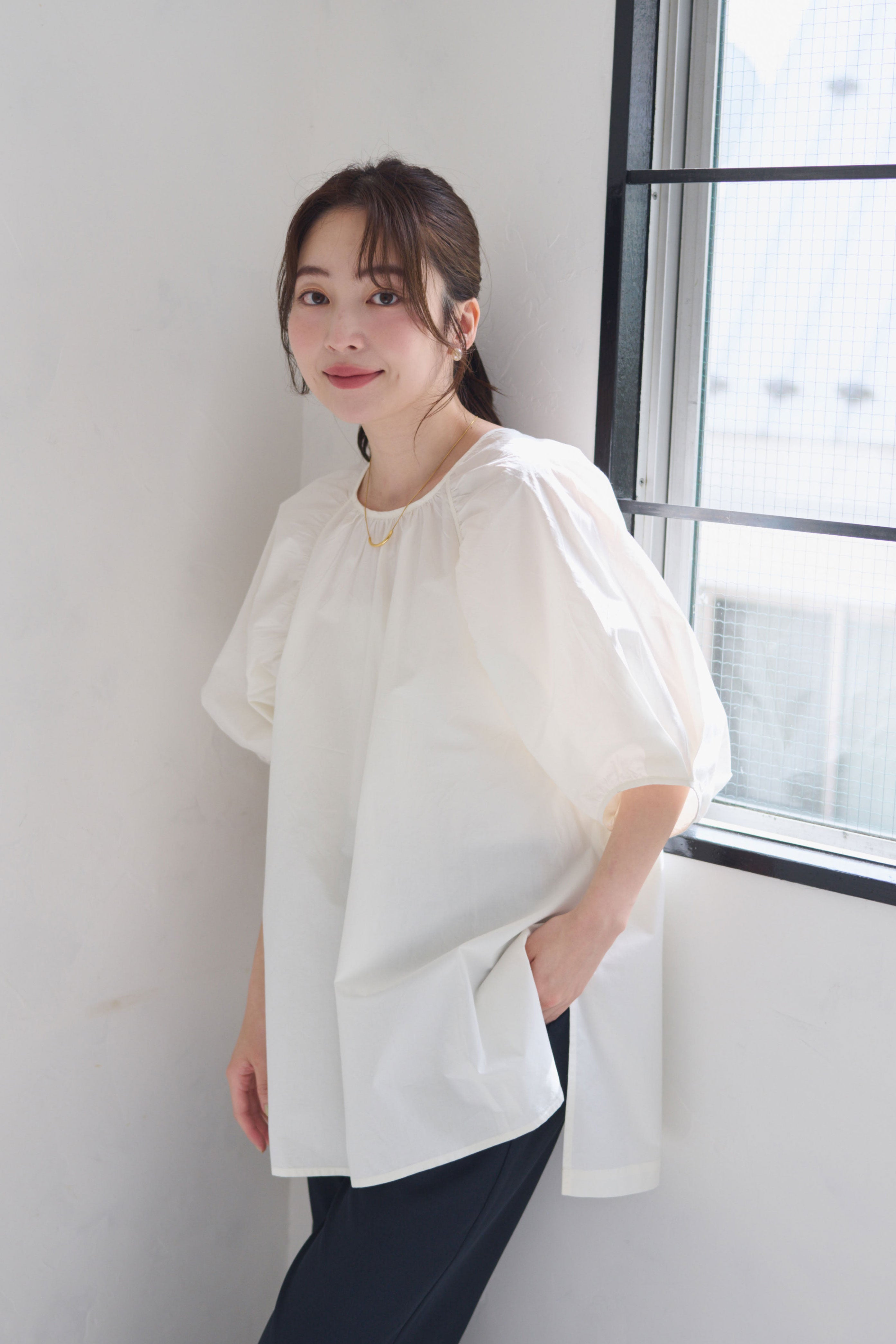 <CP対象商品>バックオープンプルオーバー