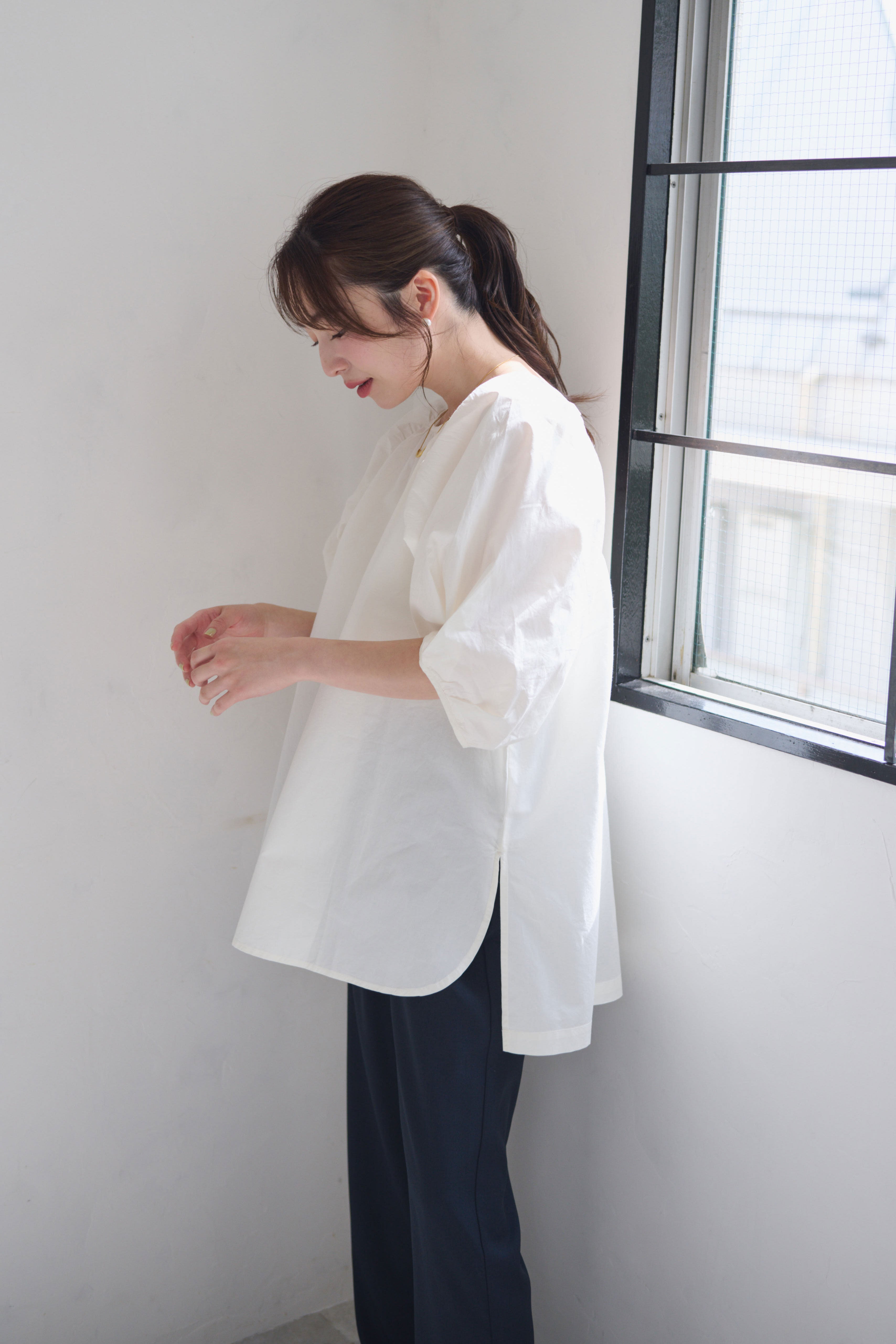 <CP対象商品>バックオープンプルオーバー