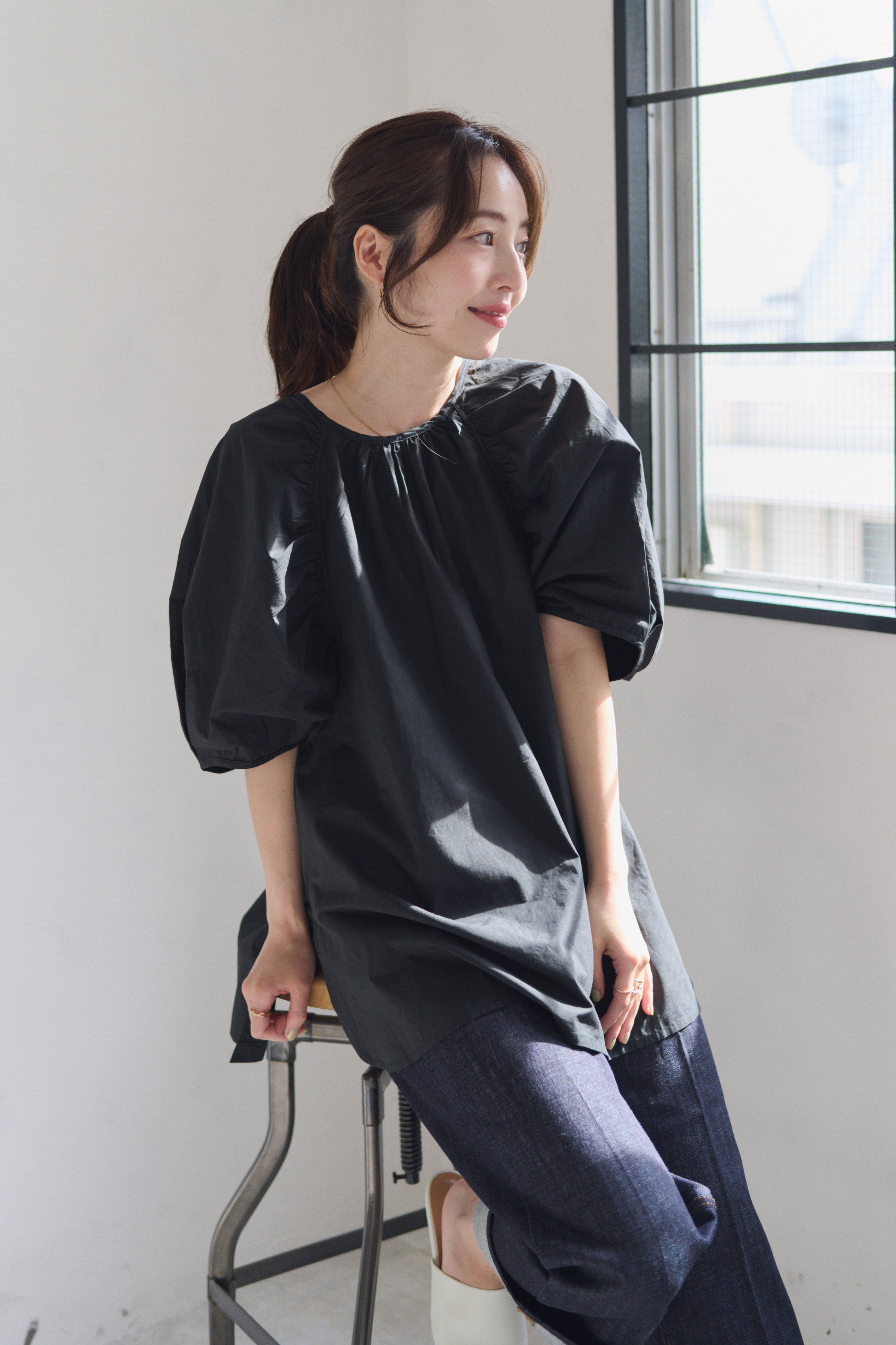 <CP対象商品>バックオープンプルオーバー