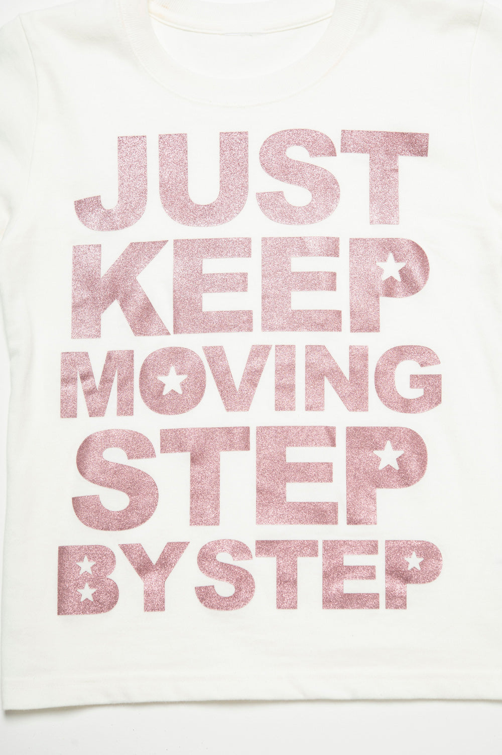 JUST KEEP MOVING STEP BY STEP TEE