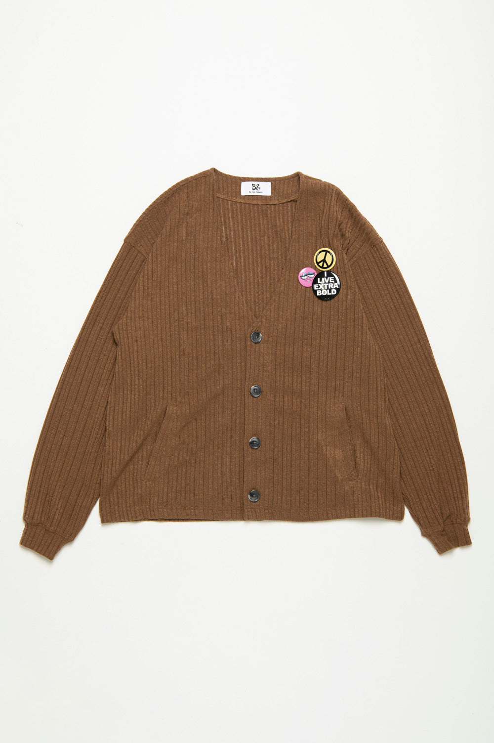 BUTTON BADGE CARDIGAN