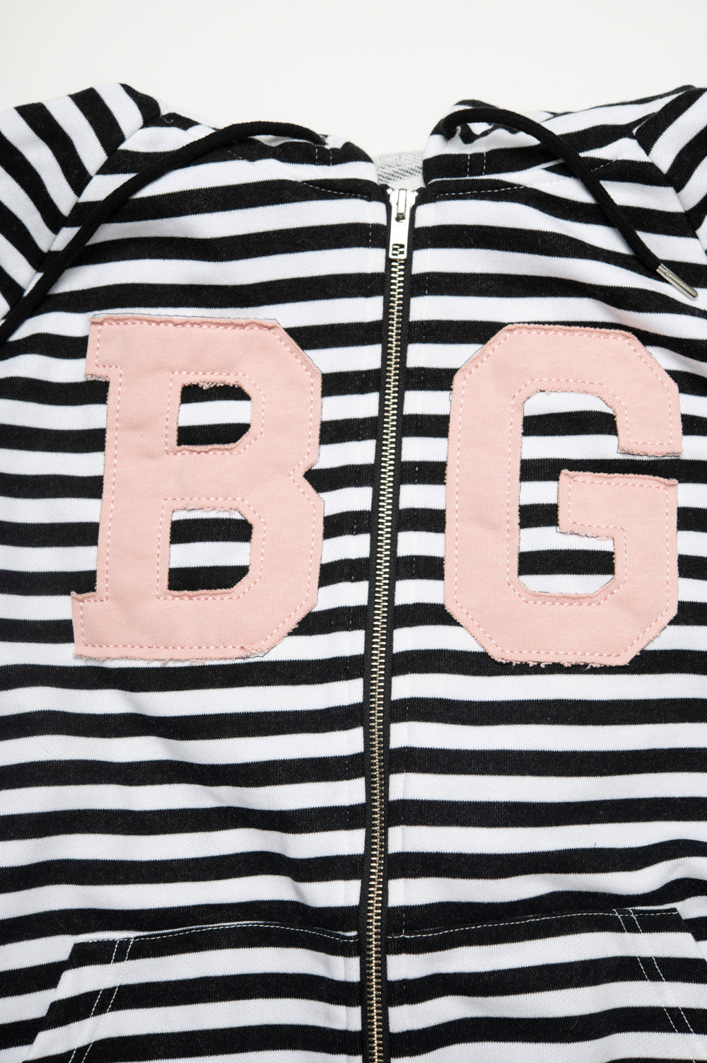 BG LOGO BODER ZIP HOODIE