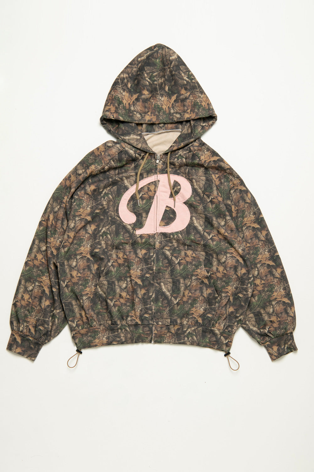 B ICON REAL CAMO ZIP HOODIE