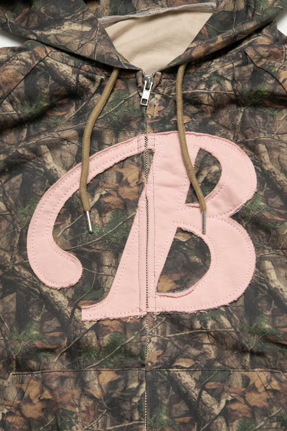B ICON REAL CAMO ZIP HOODIE
