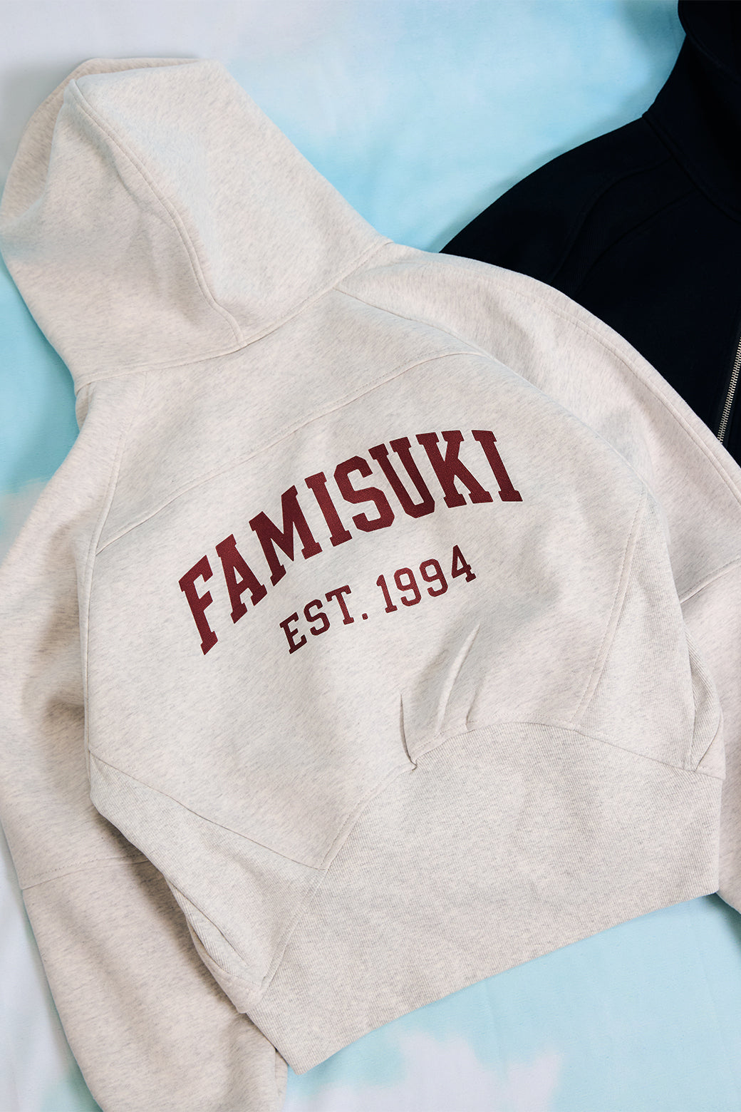 HALF ZIP LOGO HOODIE