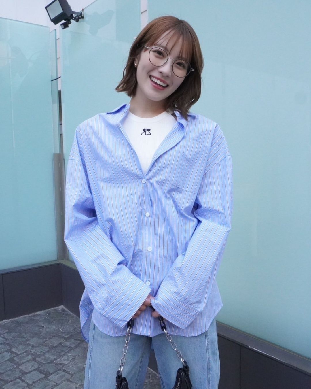 BIGストライプシャツ