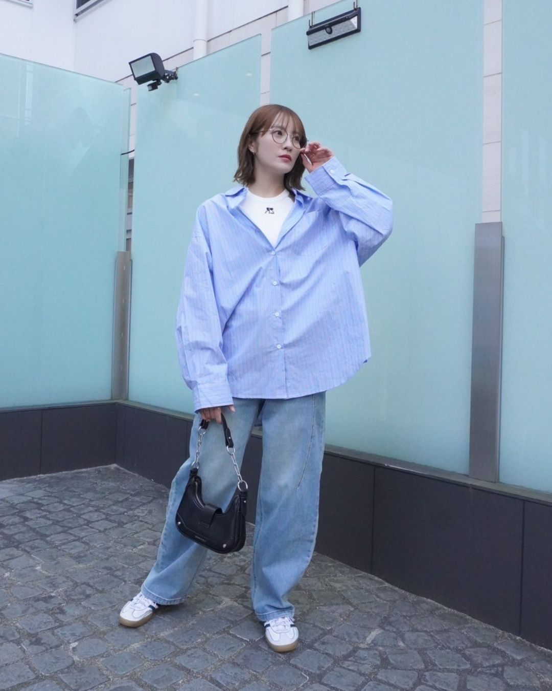 BIGストライプシャツ