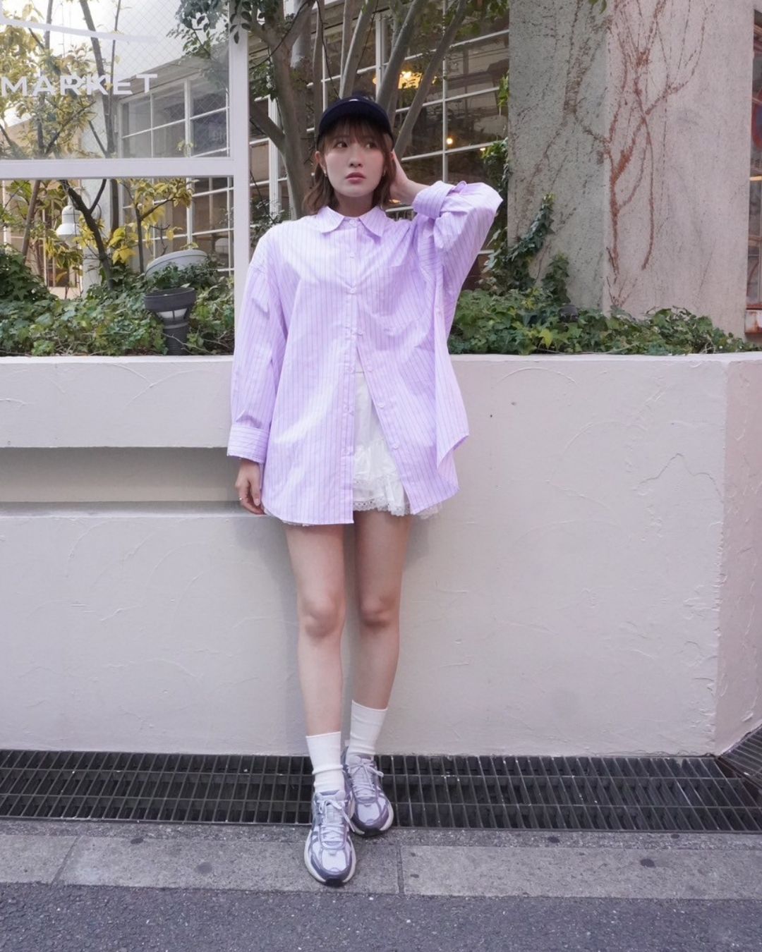 BIGストライプシャツ