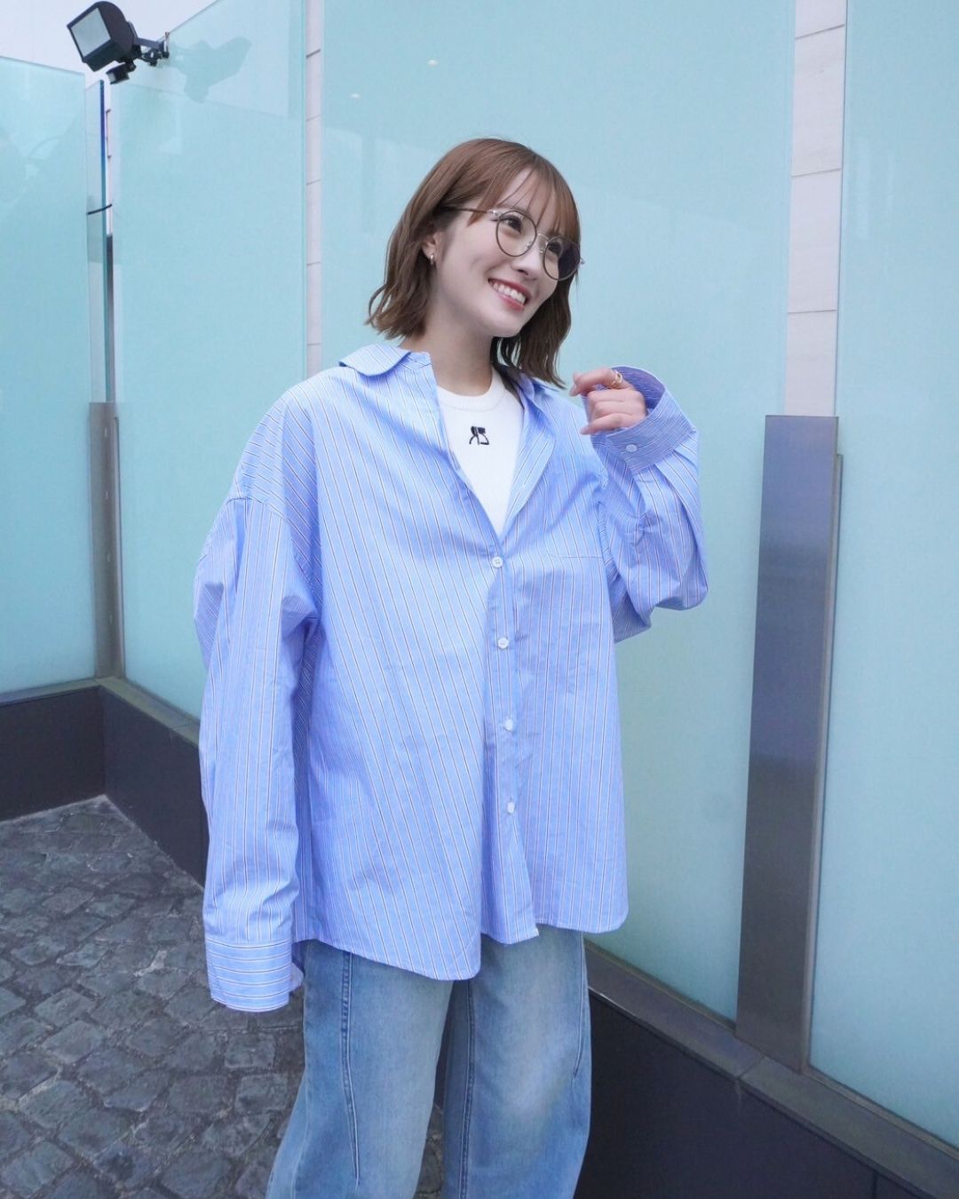 BIGストライプシャツ