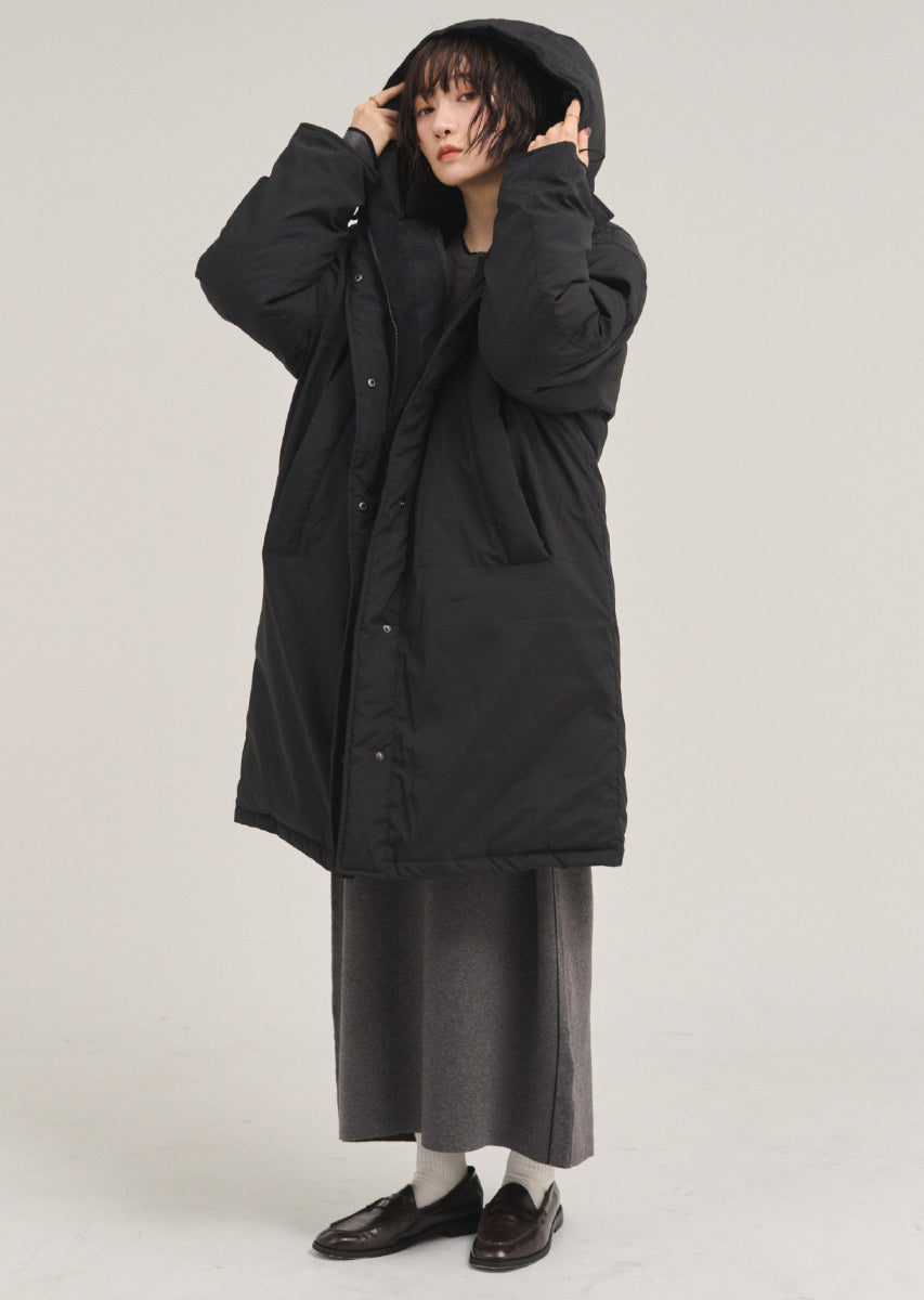 フードロングコート