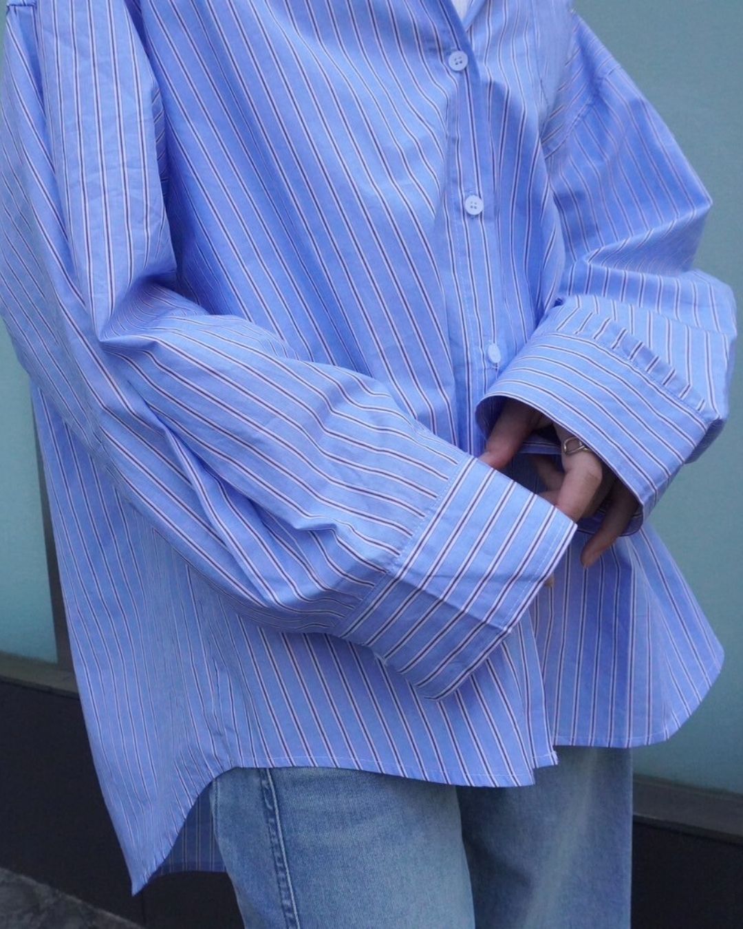 BIGストライプシャツ