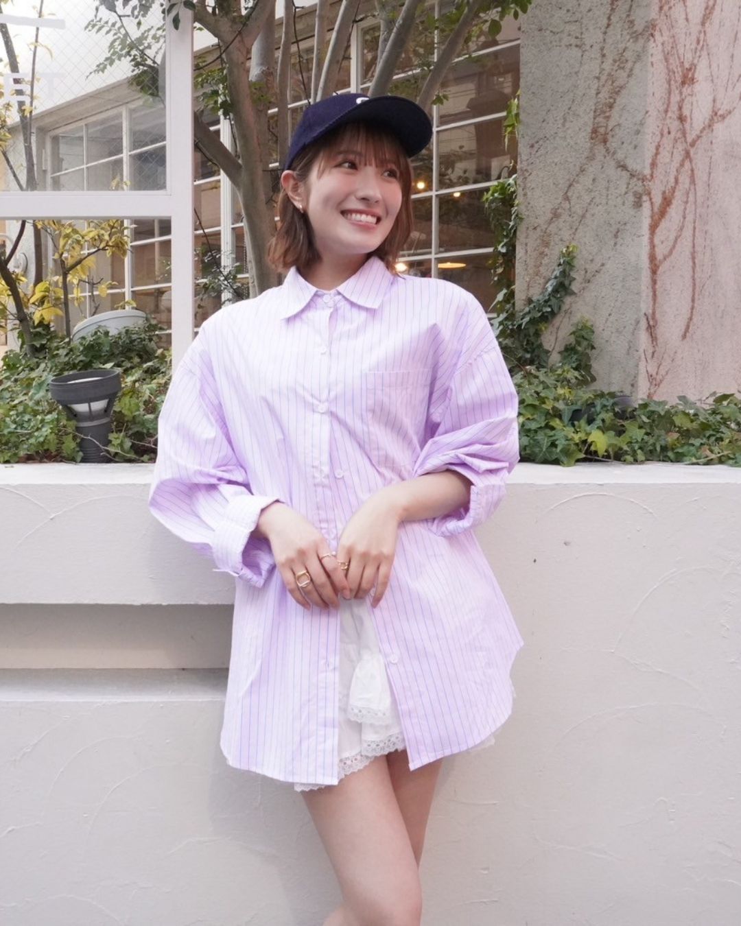 BIGストライプシャツ