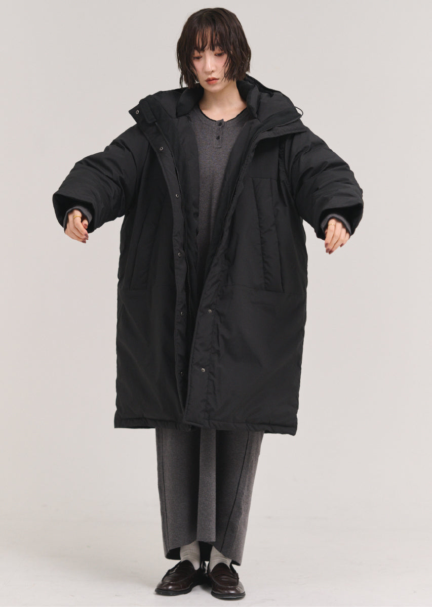 ラインヘンリーネックワンピース