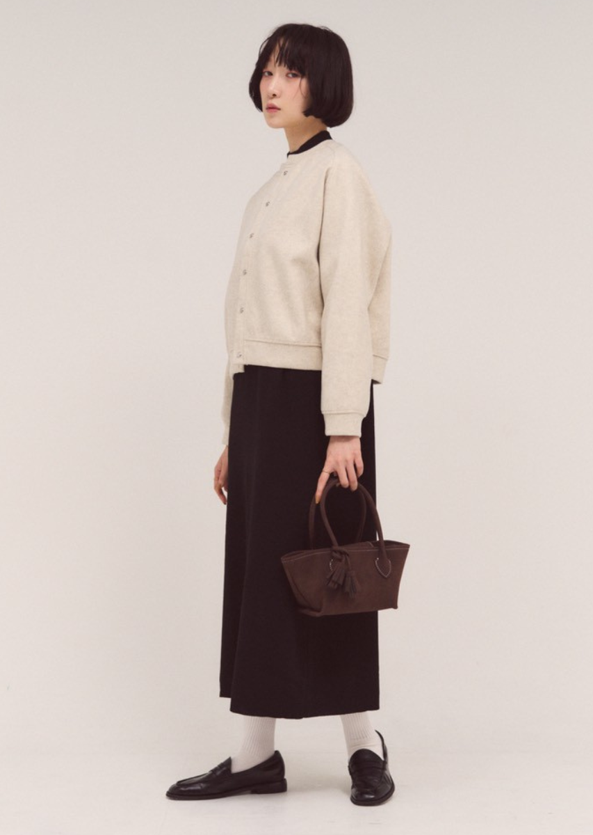 フェイクスエードタッセルトートBAG