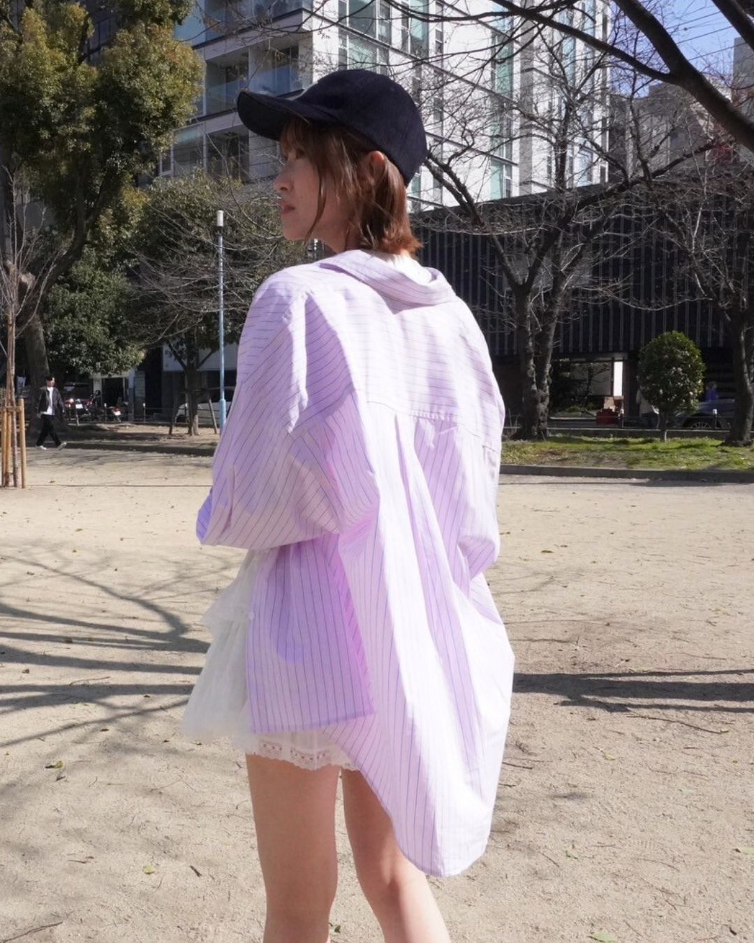 BIGストライプシャツ