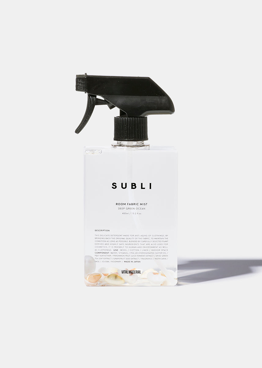 SUBLI ルーム&ファブリックミスト ディープグリーンオーシャン 450mL
