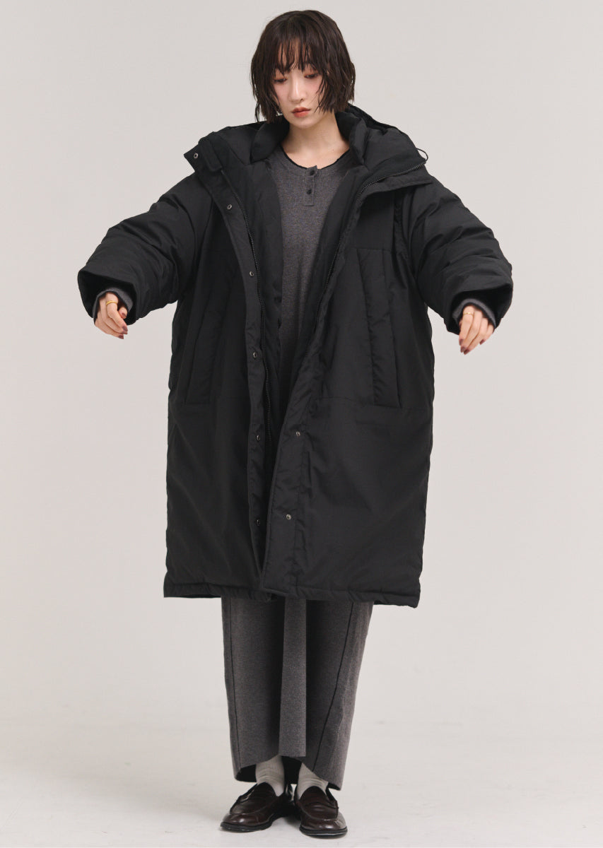 フードロングコート