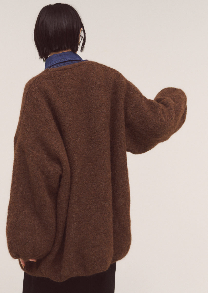 シャギーニットコクーンカーディガン