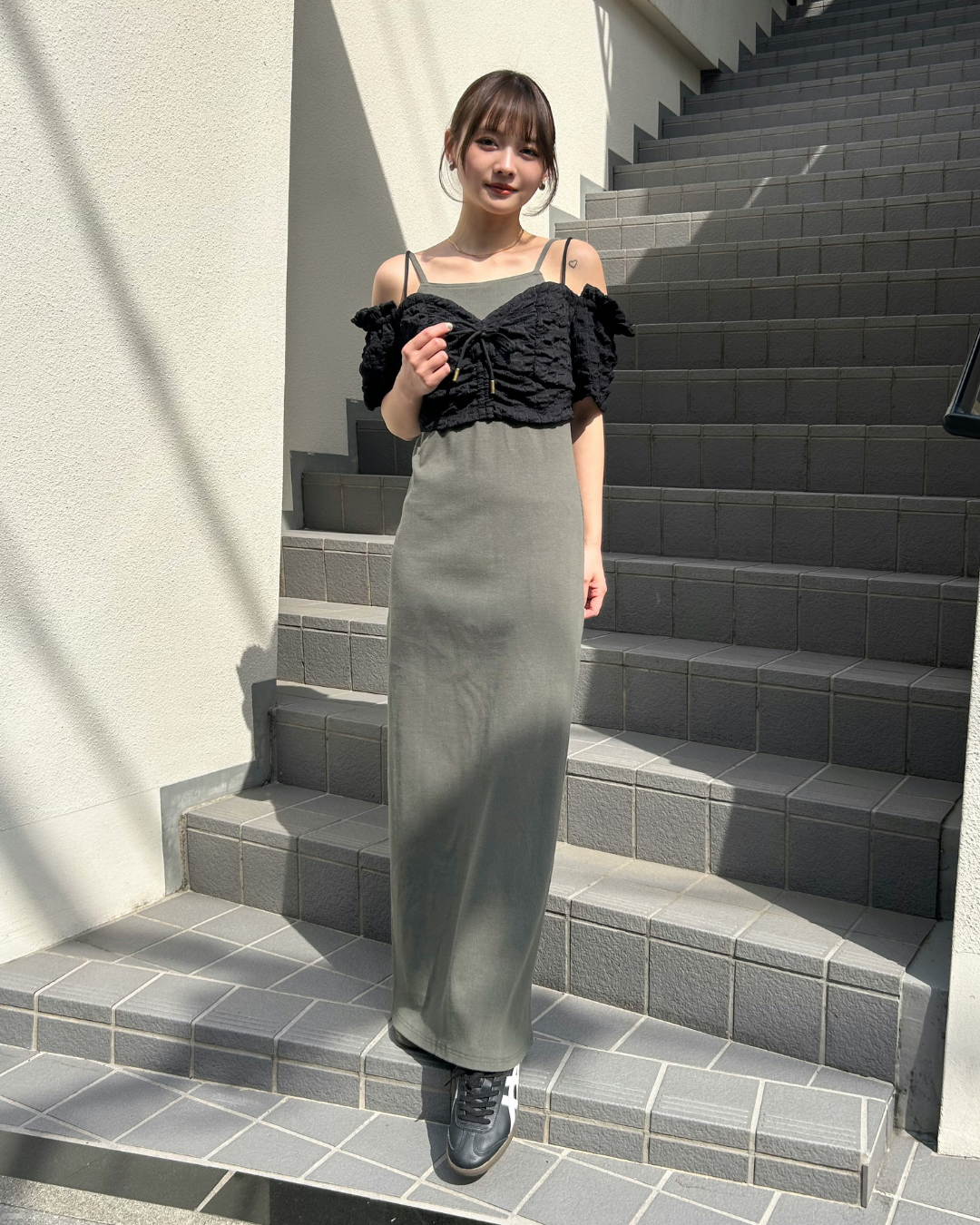 キャミロングワンピース