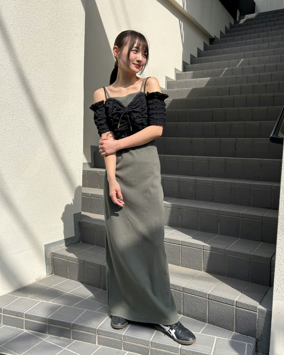 キャミロングワンピース
