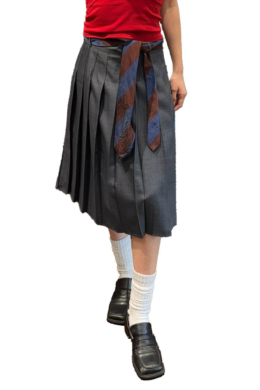 PLEATS MIDI SKIRT