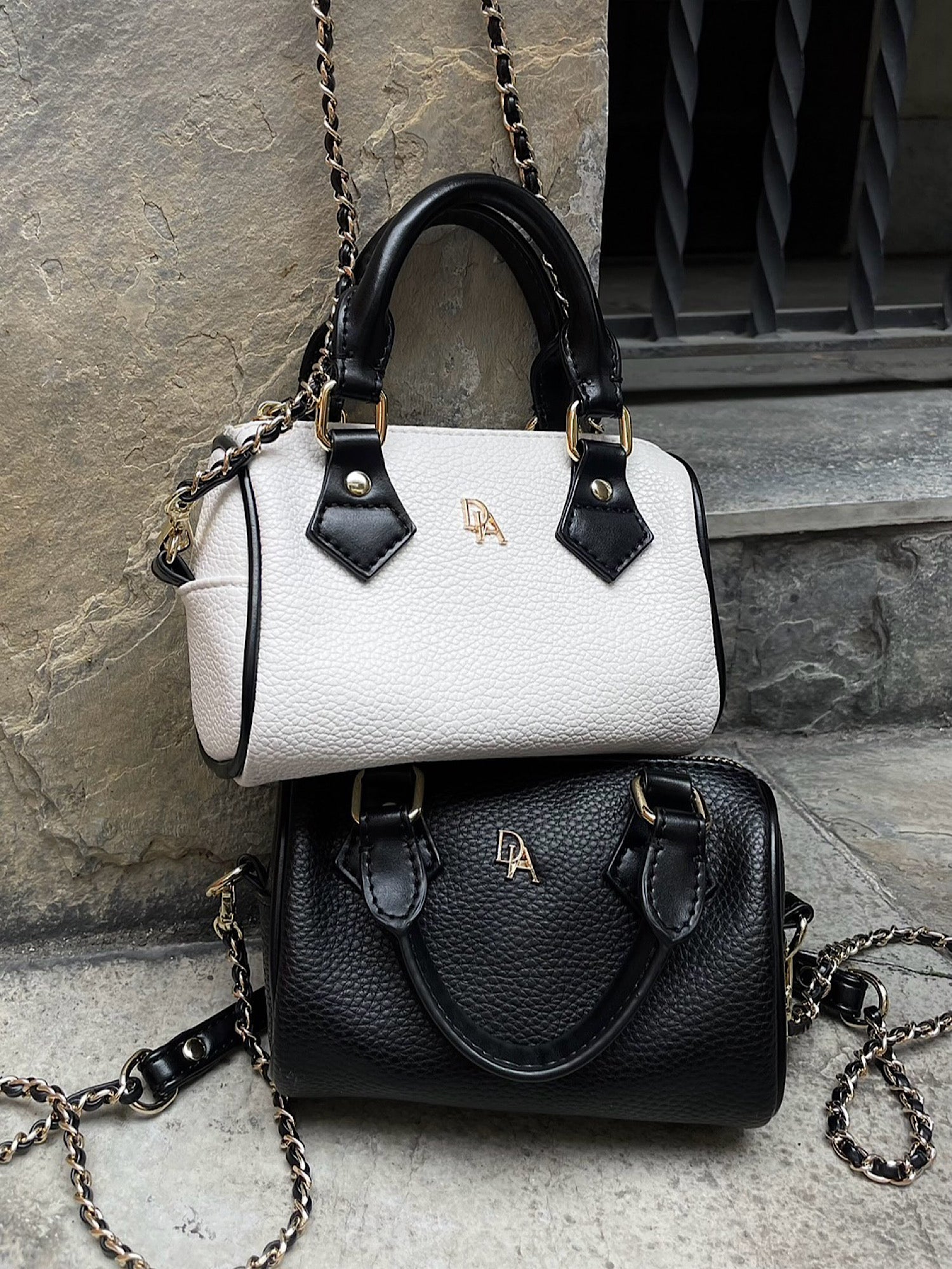 Mini boston shoulder bag