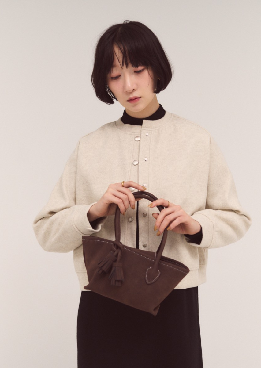フェイクスエードタッセルトートBAG