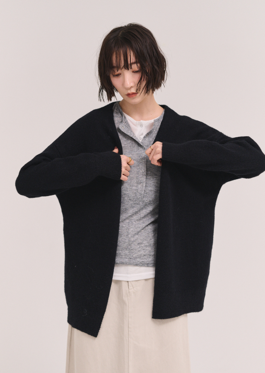 ベーシックオーバーカーディガン