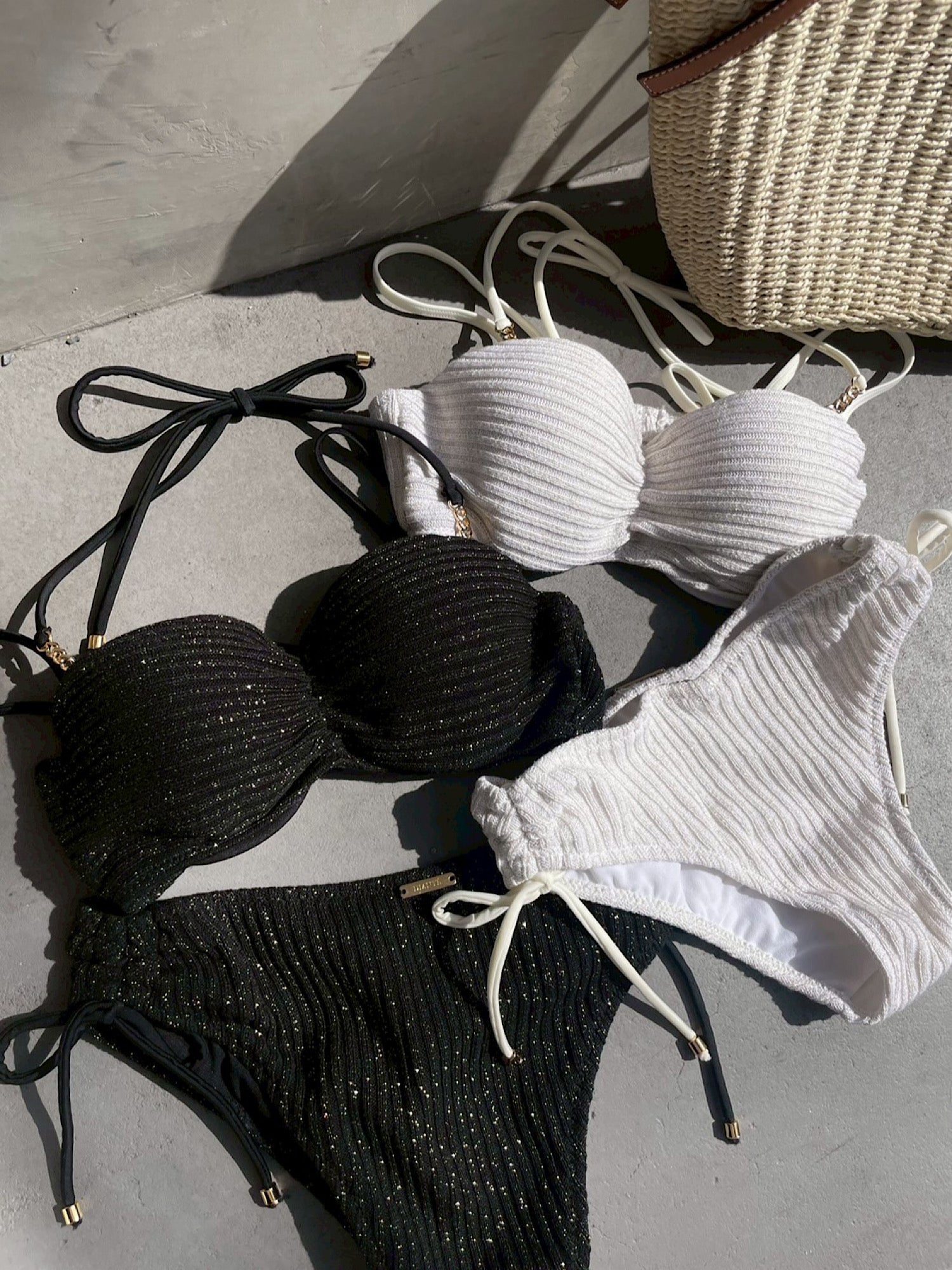 Knit swim wear