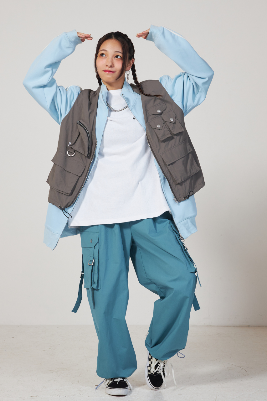 【セット商品】ミリタリーベスト&ワイドパンツセット