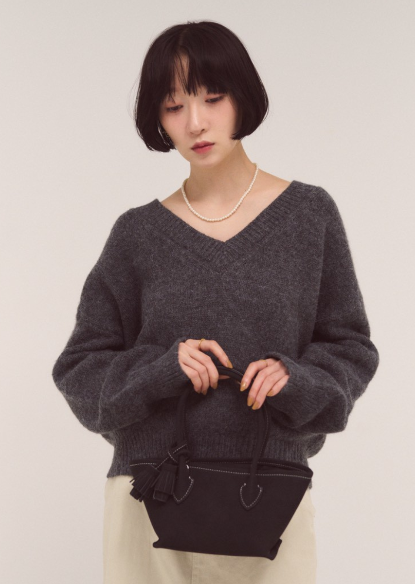 フェイクスエードタッセルトートBAG