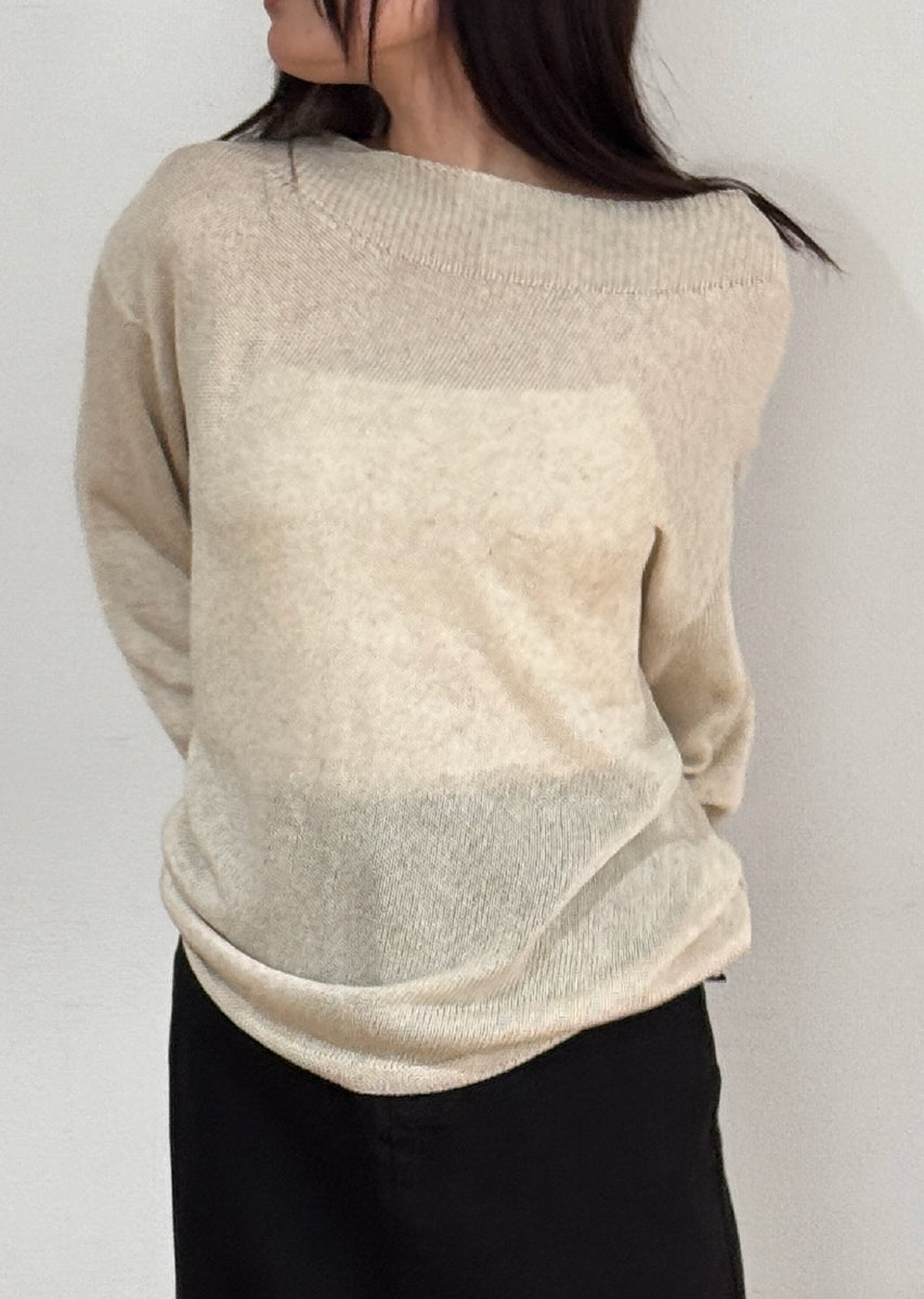 オフショルニットトップス