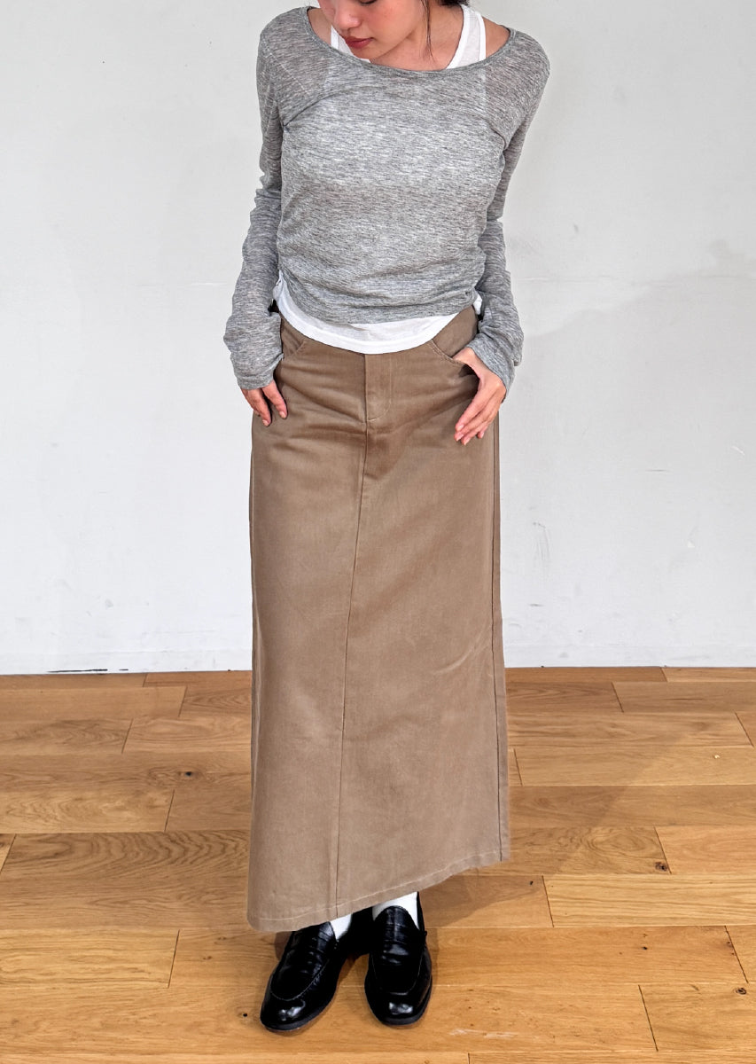 ロングスリーブレイヤードシアートップス