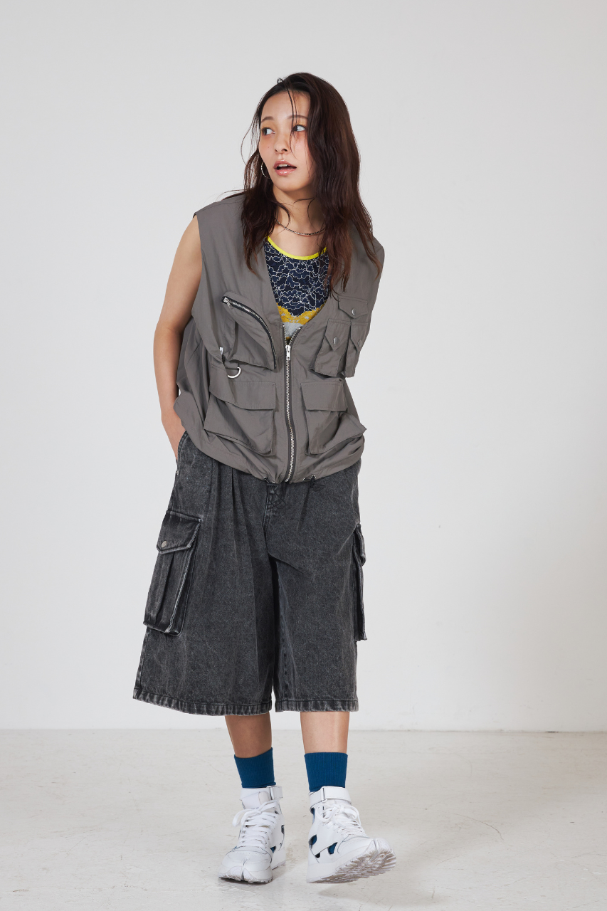 2ポケットデニムショートパンツ