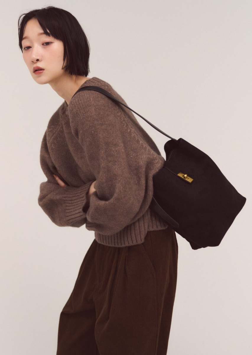 フェイクスエードスクエアバッグ