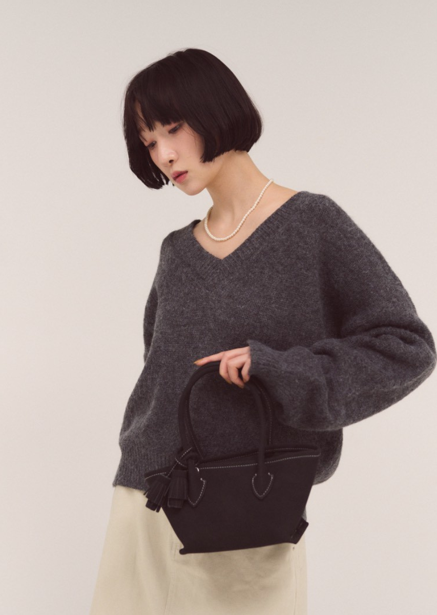 フェイクスエードタッセルトートBAG