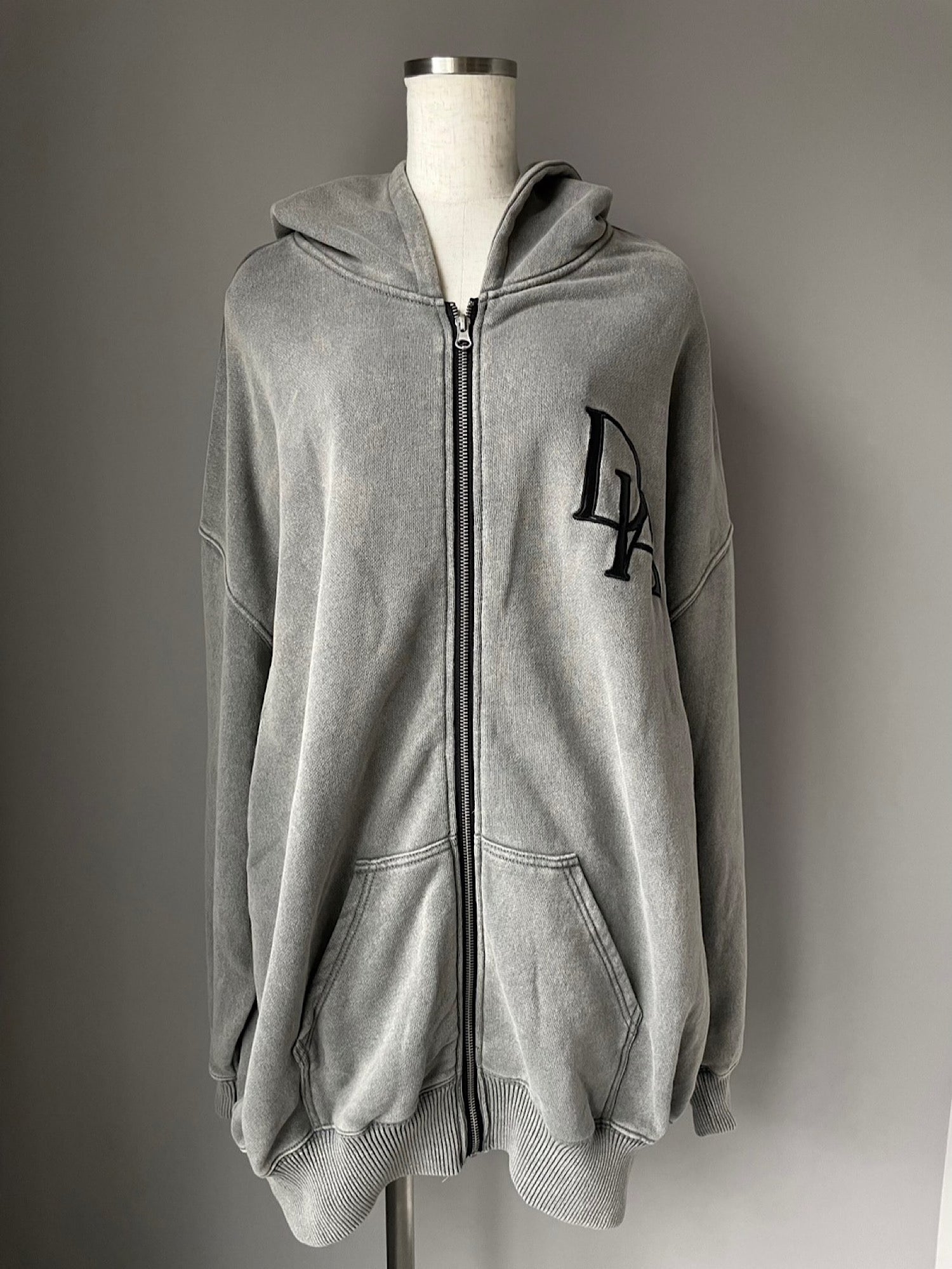 DIA logo zip up sweat hoodie