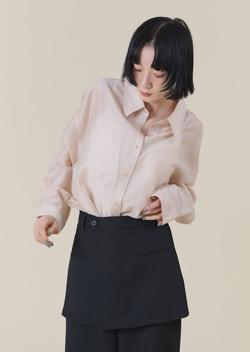 シアーオーバーシャツ