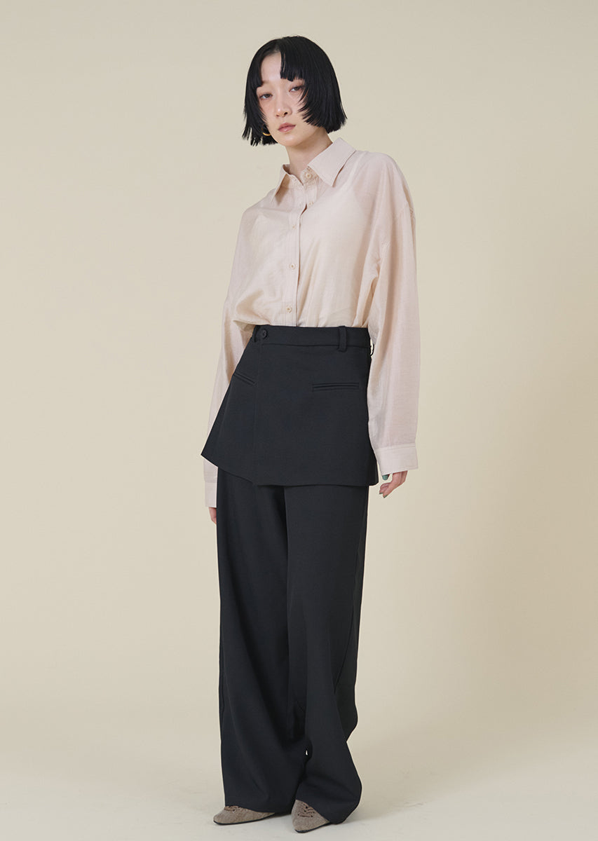 シアーオーバーシャツ