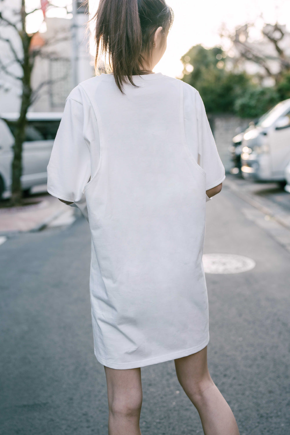 BG LOGO CUT OUT LONG SLEEVE TEE