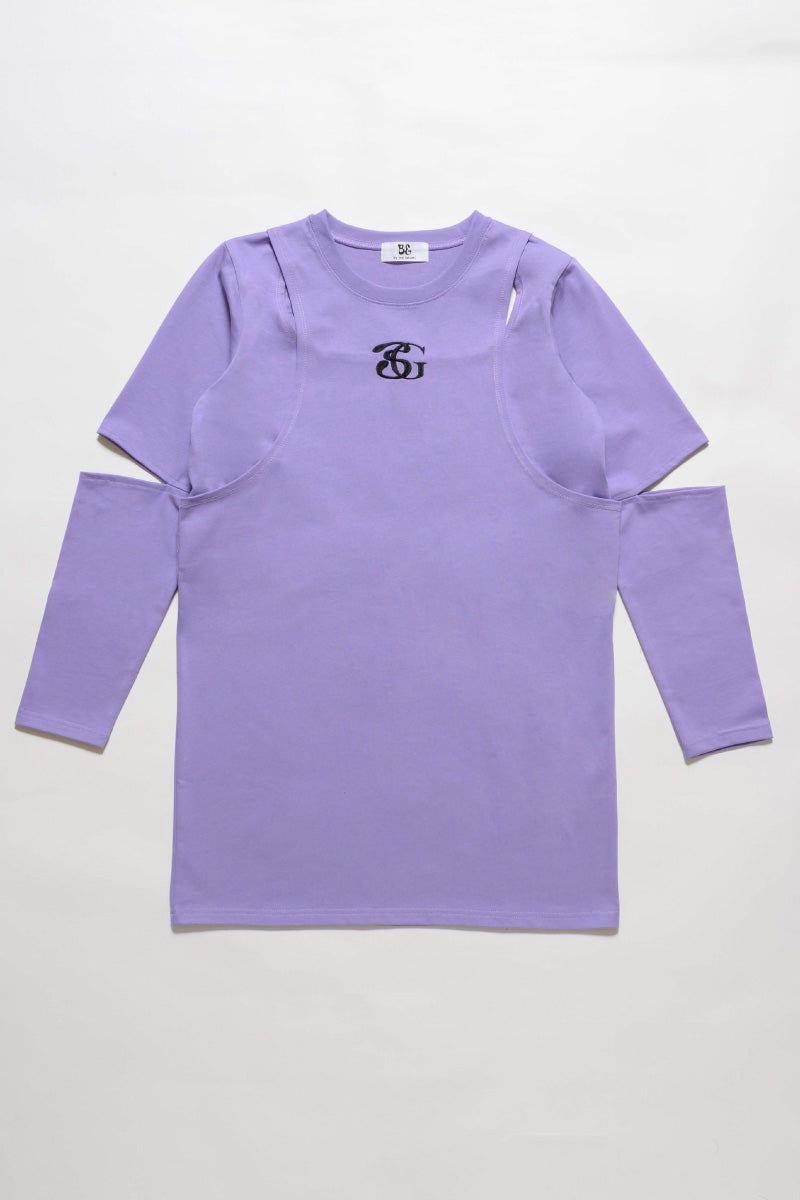 BG LOGO CUT OUT LONG SLEEVE TEE