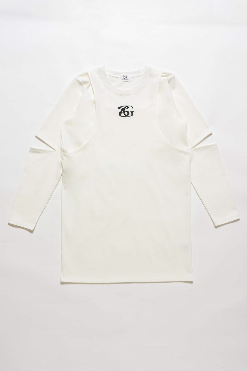 BG LOGO CUT OUT LONG SLEEVE TEE