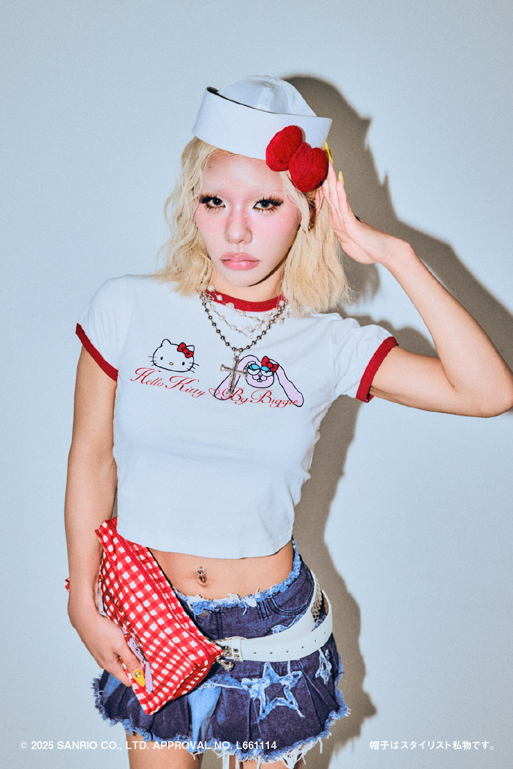 HELLO KITTY BG RINGER TEE