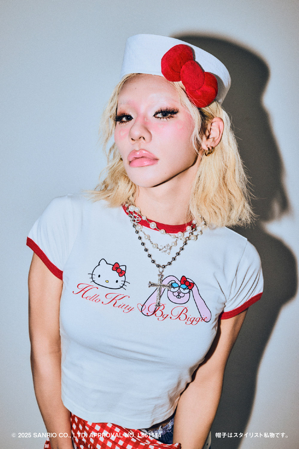 HELLO KITTY BG RINGER TEE