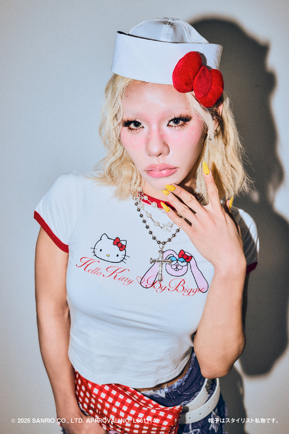 HELLO KITTY BG RINGER TEE