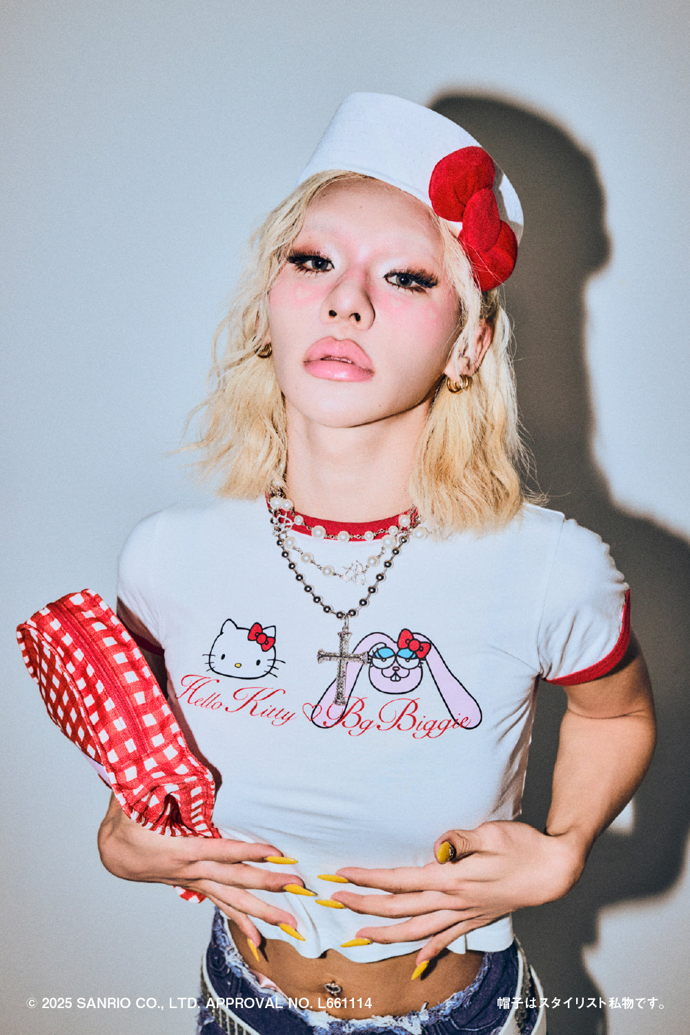 HELLO KITTY BG RINGER TEE