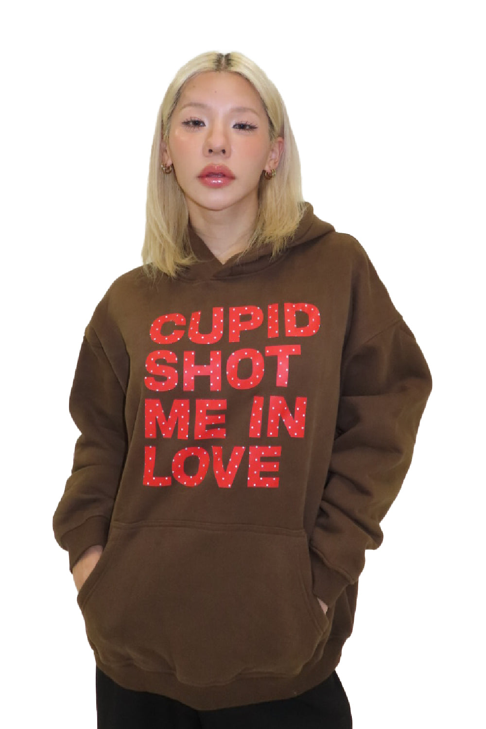 CUPID SHOT ME IN LOVE HOODIE