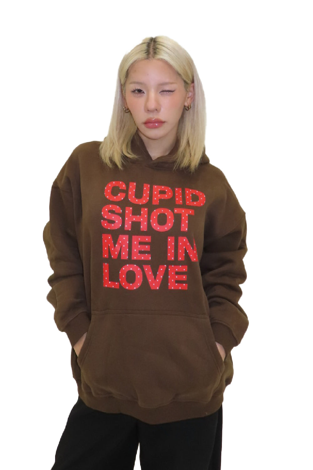 CUPID SHOT ME IN LOVE HOODIE