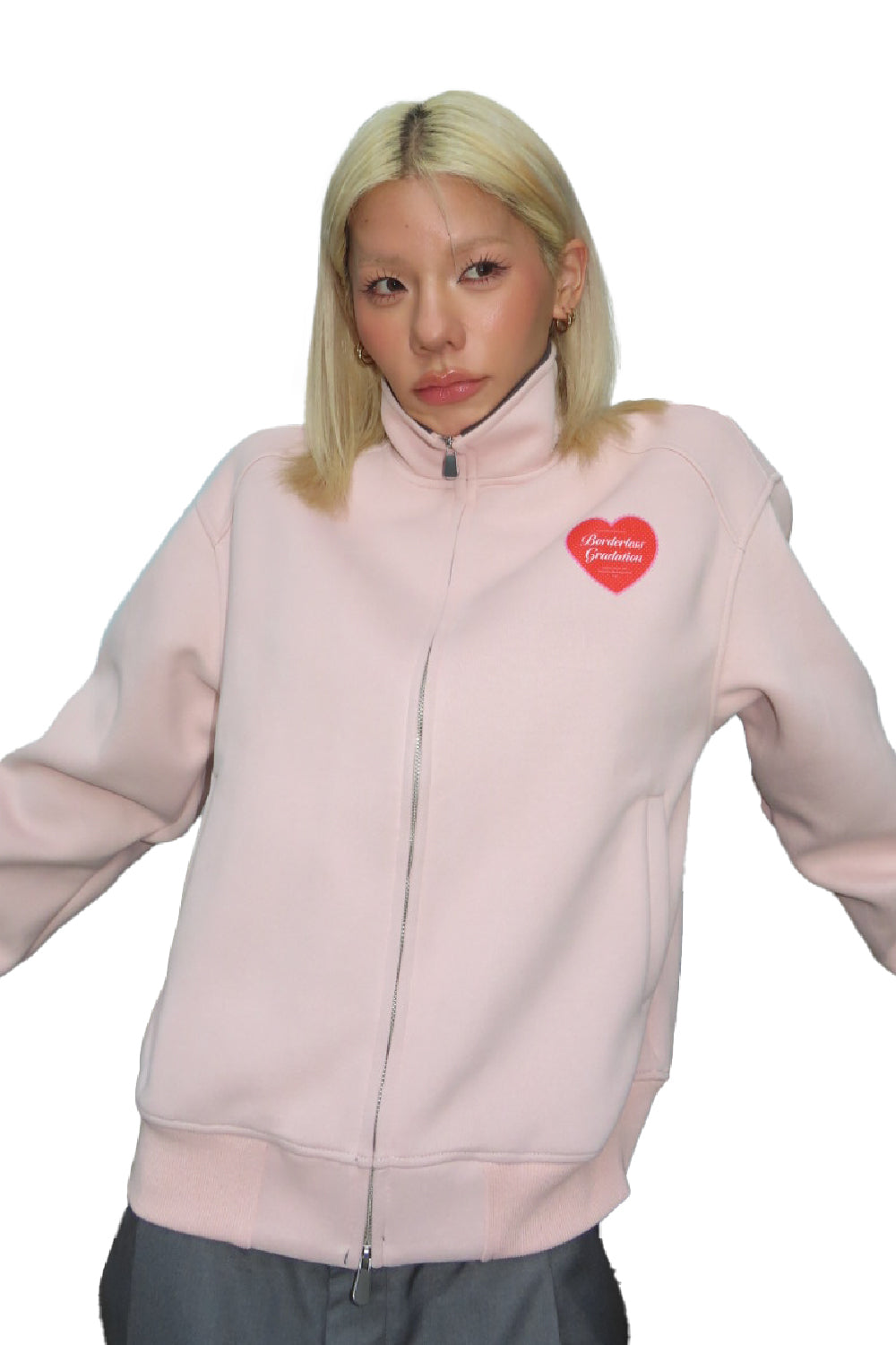 HEART LOGO ZIP BLOUSON